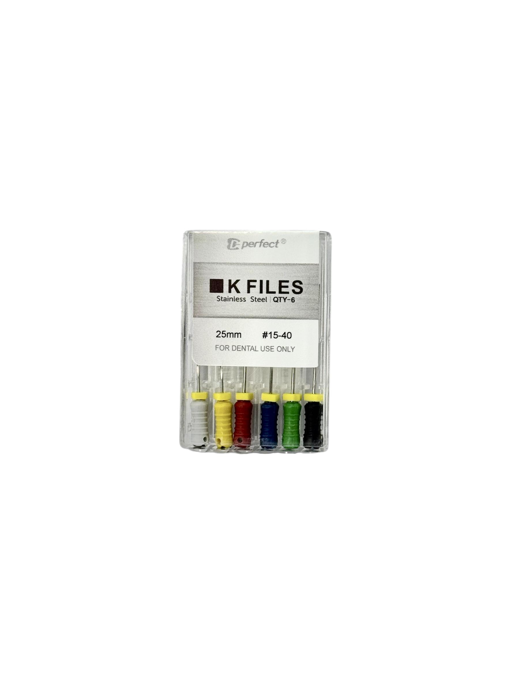 K FILES 25mm  (ассорти #15-40)